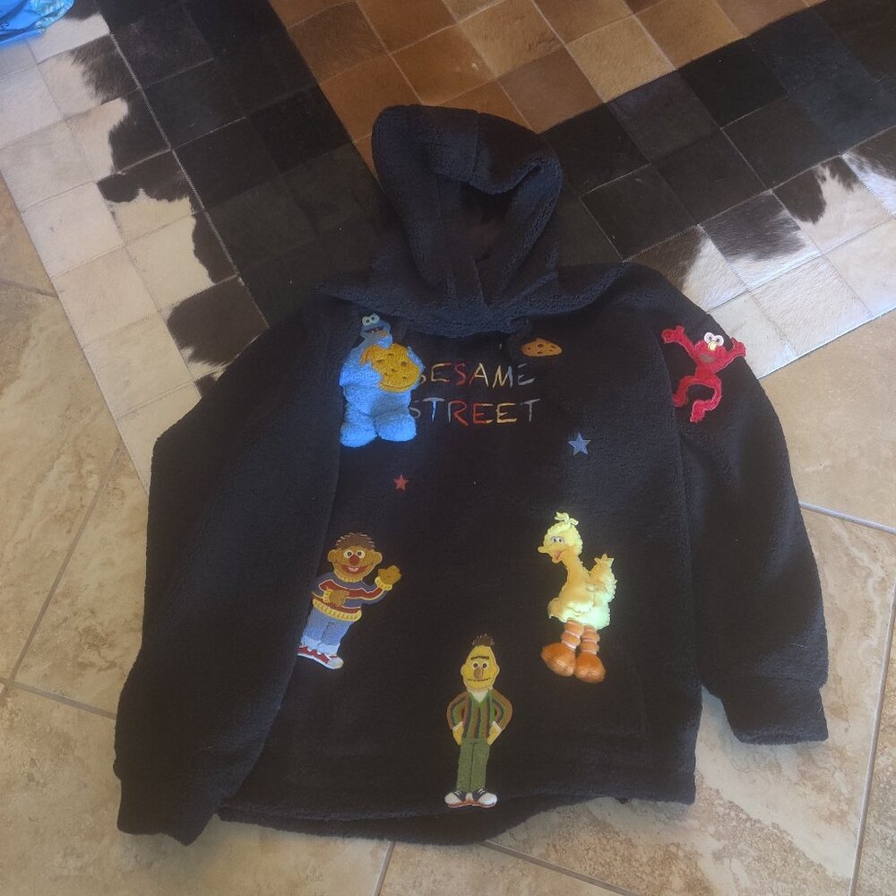 Dolls Kill  Devil Inspired Sesame Street Hoodie  XXL New oversized fit